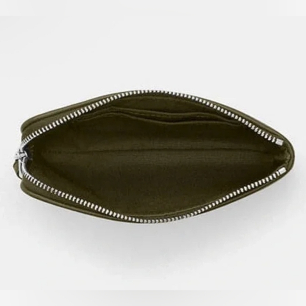 NWT Coach Corner Zip Wristlet/Wallet - Olive Green Signature Jacquard - Picture 3 of 7